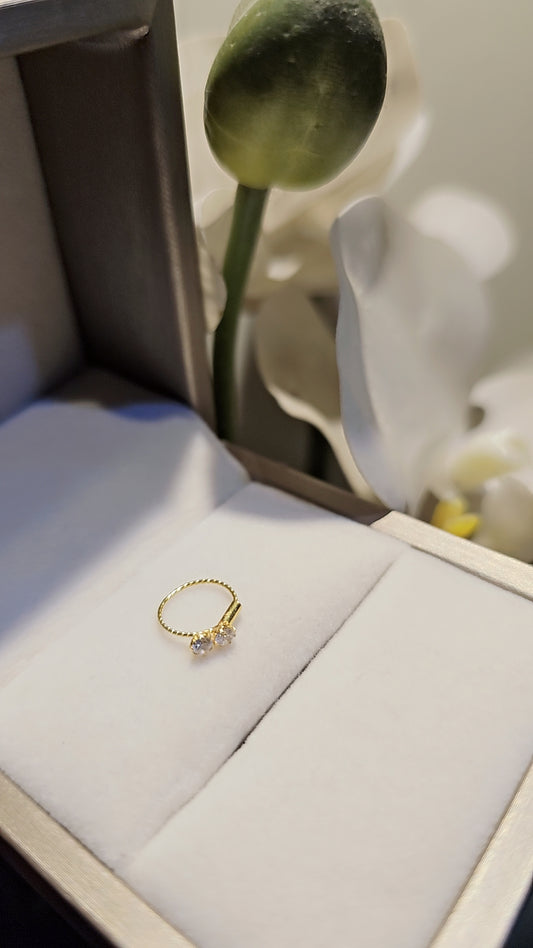 Twisted nose ring