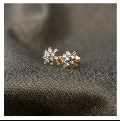 Diamond ear stud